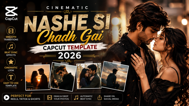 Cinematic Nashe Si Chadh Gai CapCut Template 2026