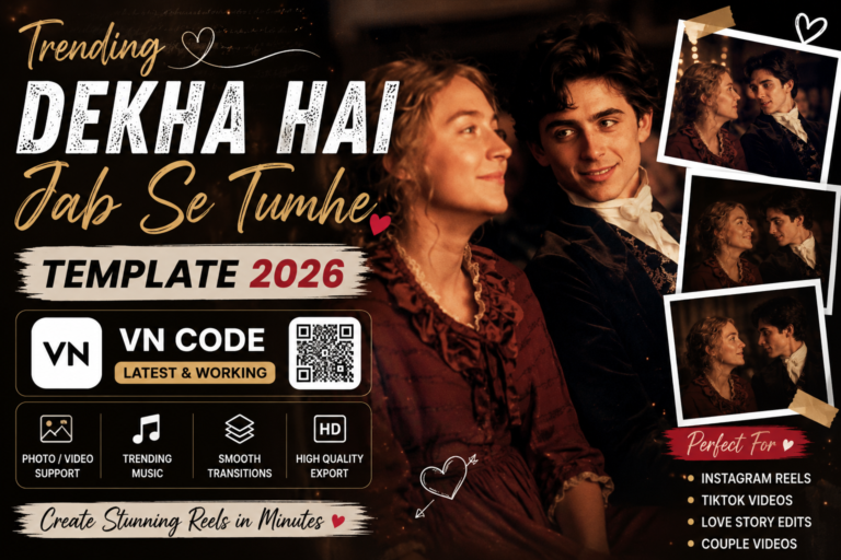 Trending Dekha Hai Jab Se Tumhe Template 2026 | VN Code