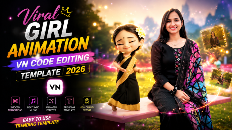 Viral Girl Animation VN Code Editing Template 2026