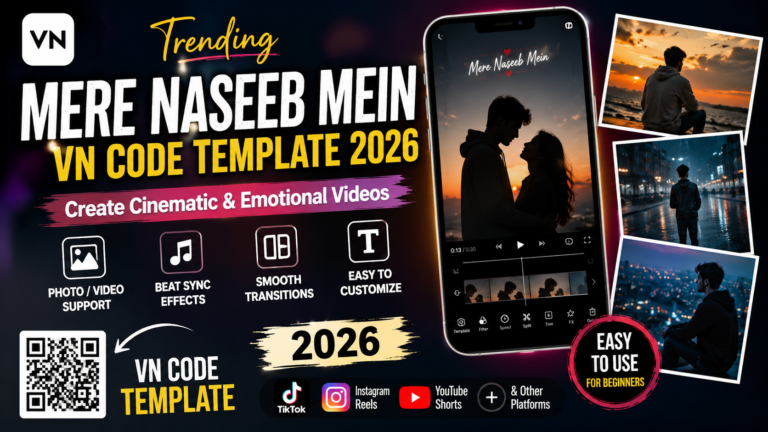 Trending Mere Naseeb Mein VN Code Template 2026
