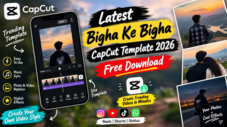 Latest Bigha Ke Bigha CapCut Template 2026 | Free Download