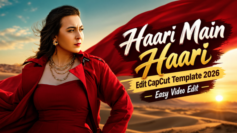 Haari Main Haari Edit CapCut Template 2026 | Easy Edit